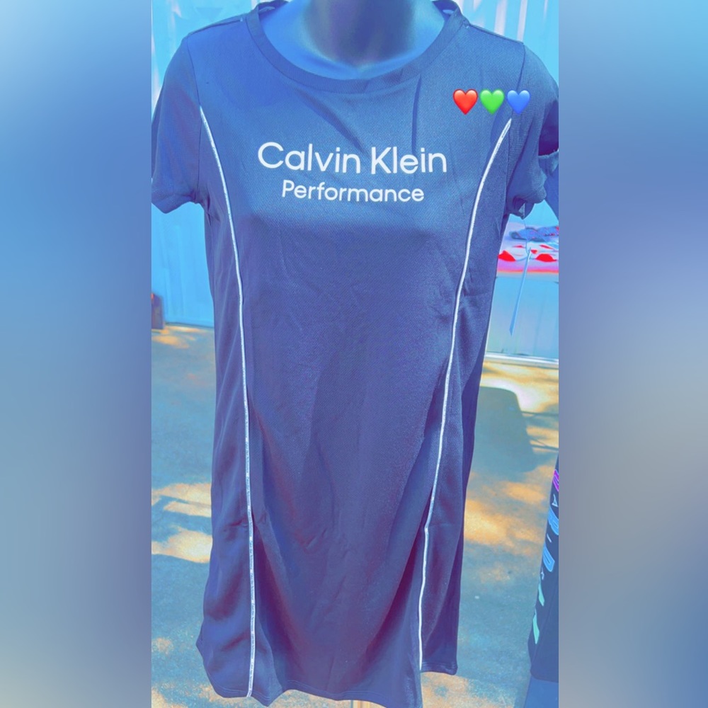 Tween black Calvin Klein performance dress